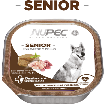 4x Nupec Alimento Húmedo Senior con Carne y Pollo