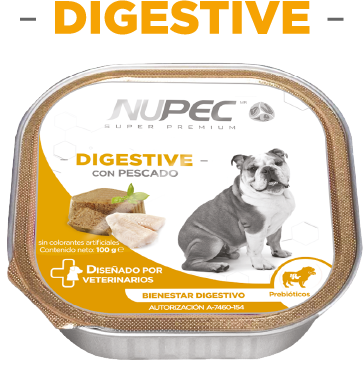 4x Nupec Alimento Húmedo Digestive con Pescado