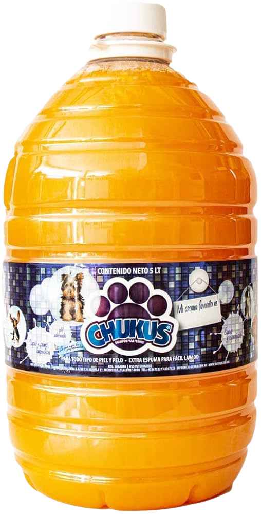 Shampoo Chukus Linea clásica de batalla Aroma Frutas 5 litros