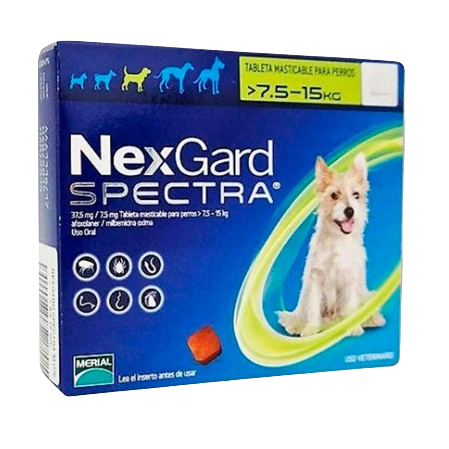 Nexgard Spectra 3 pastillas 7.5-15 kg