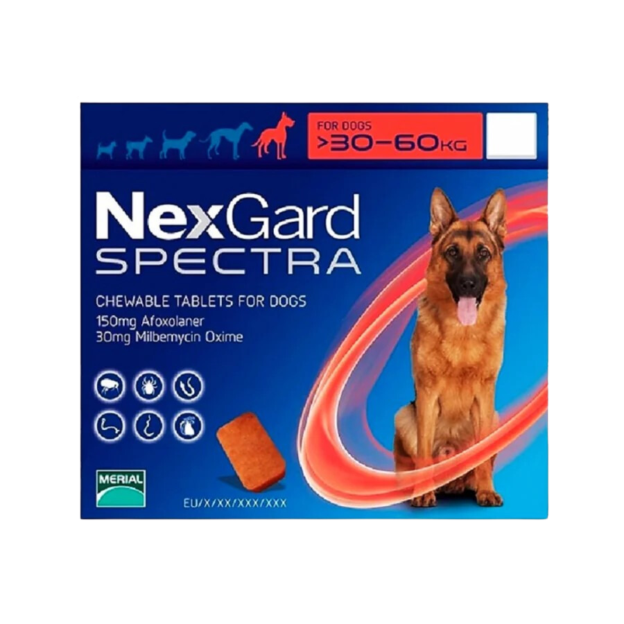 Nexgard Spectra 1 pastilla 30-60 kg
