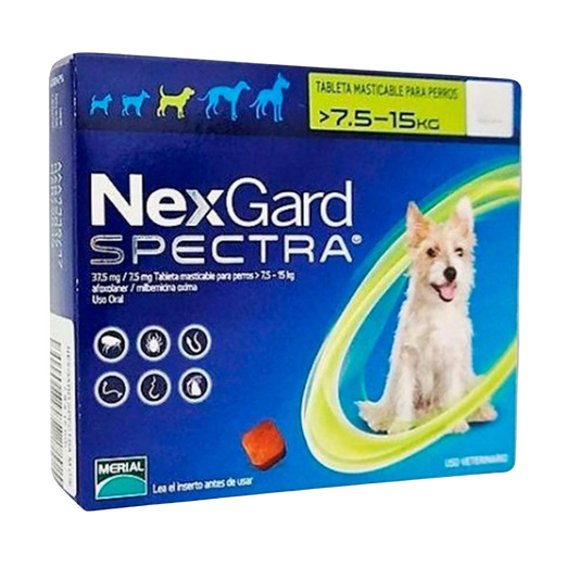 Nexgard Spectra 1 pastilla 7.5-15 kg